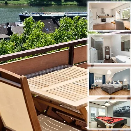 Riesling For 2 - 4 People - Billiards - Balcony With Mosel View - Parking - Wine Barrel Bar - Fully Equipped Kitchen - Netflix - Waiputv - 3 Km From Cochem Appartamento Klotten
